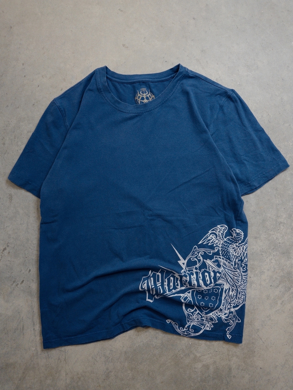 Warrior Navy Eagle Crest Graphic Tee XL